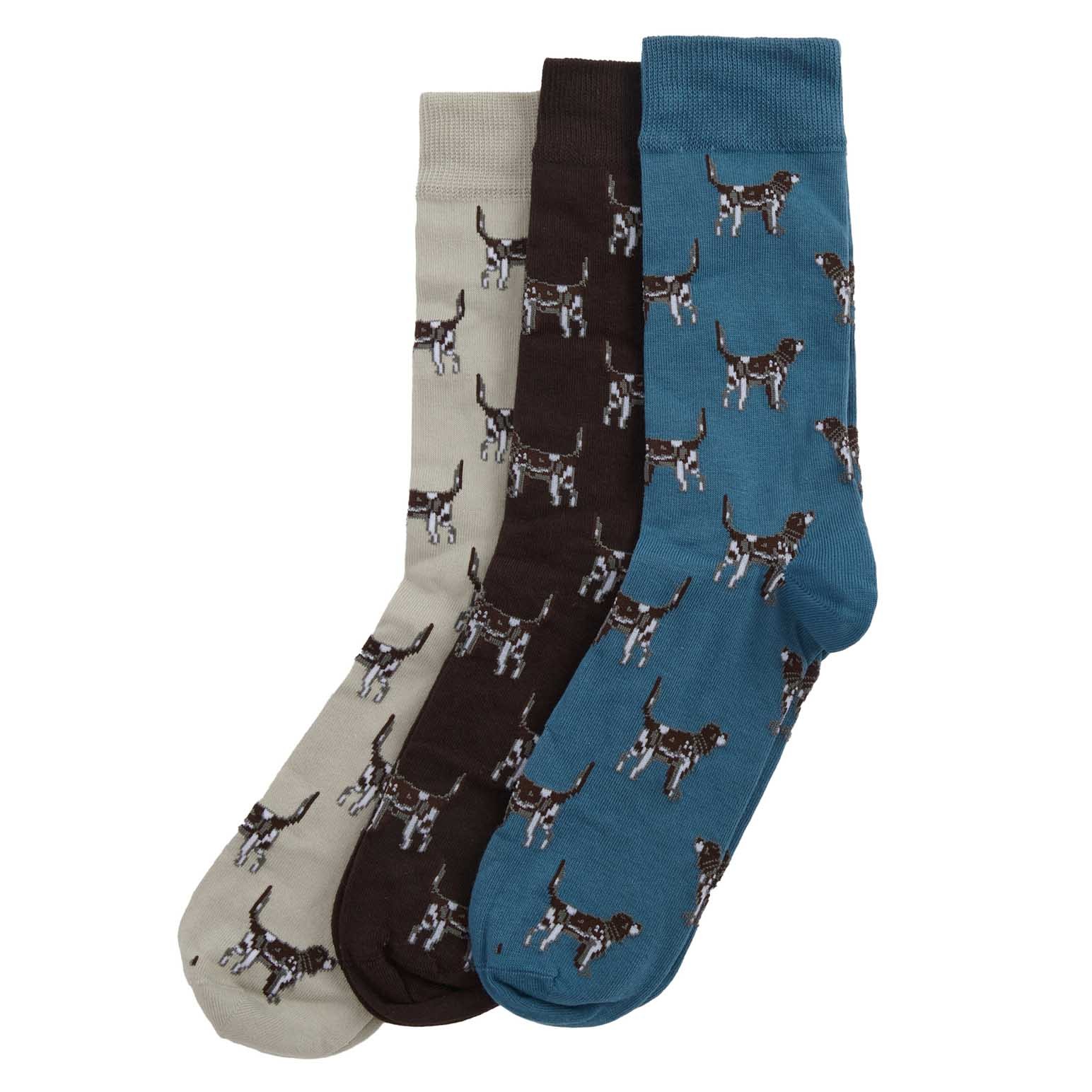 Barbour Pointer Dog Socks Gift Box