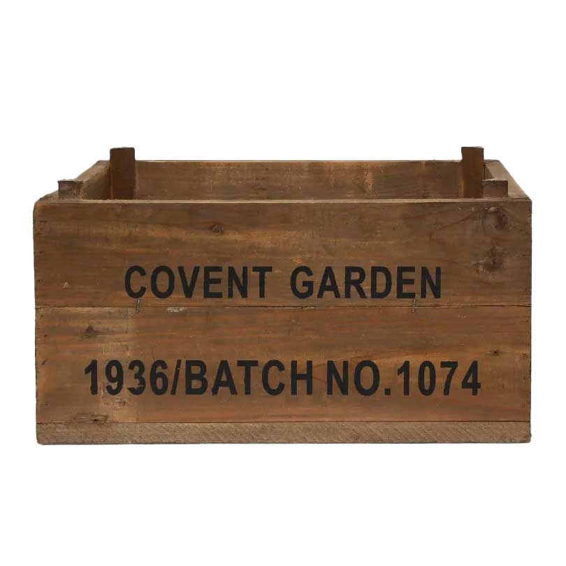 French Country Covent Garden Wooden Crate Large