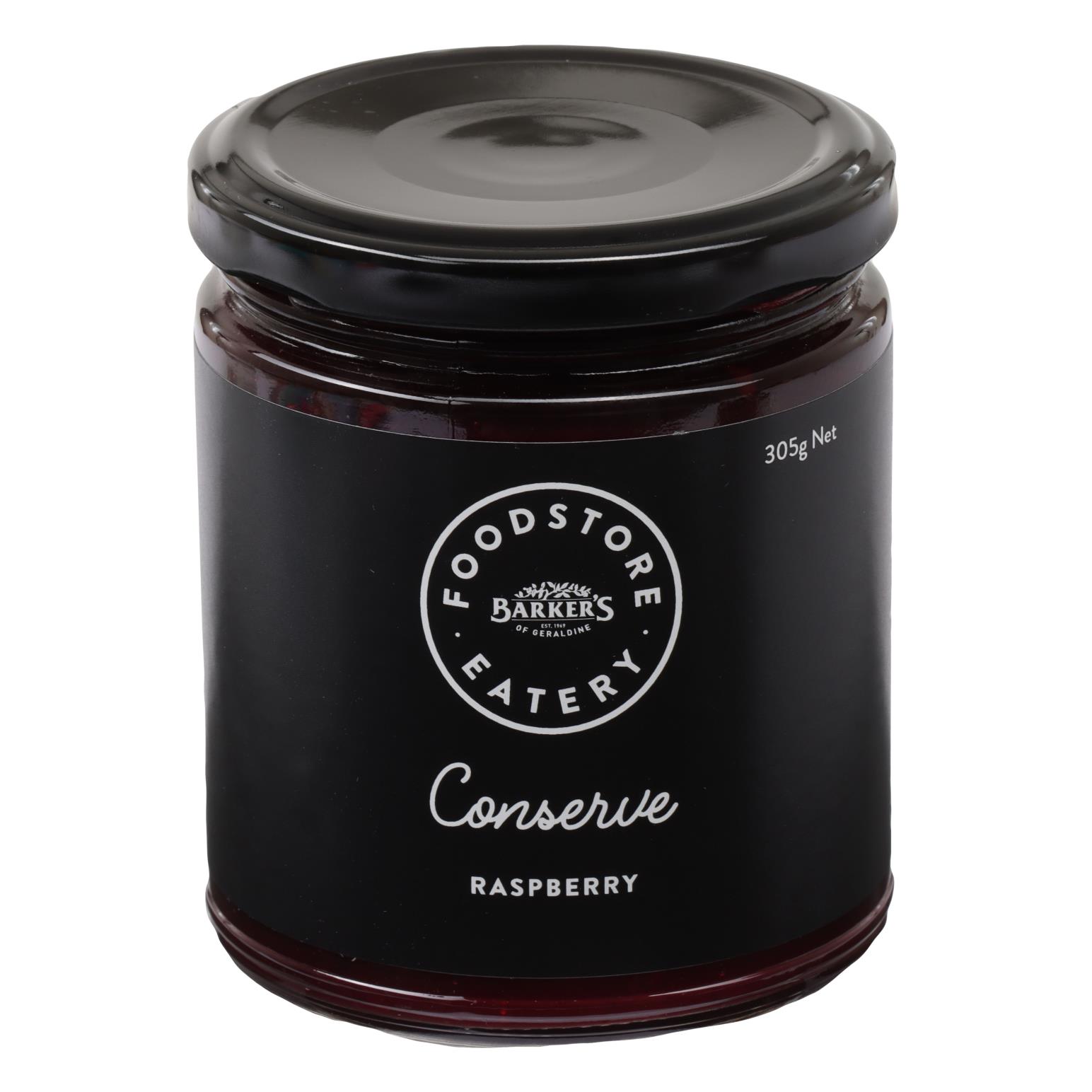 Barker's Foodstore Eatery Raspberry Conserve 305g