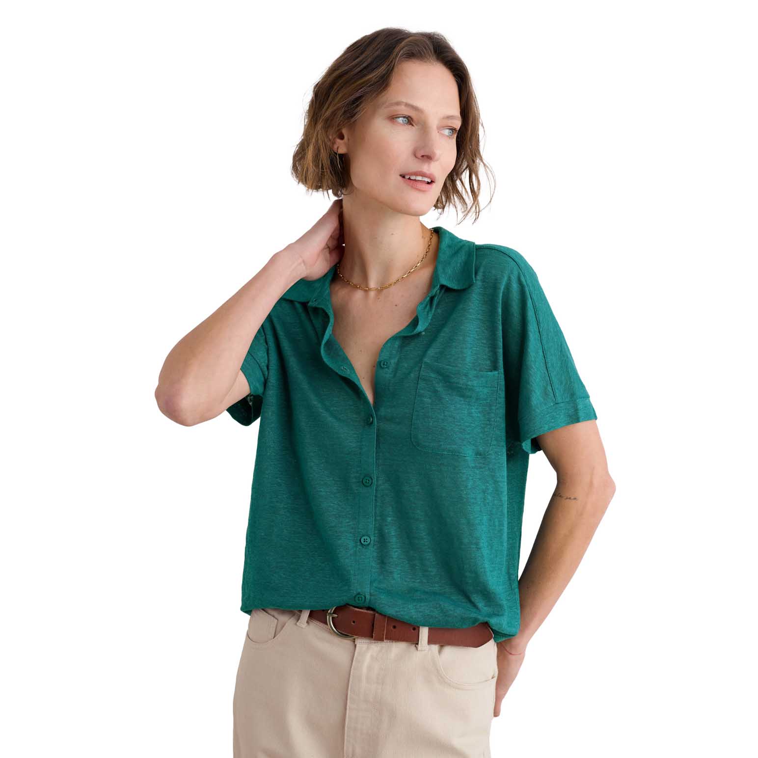 Seasalt Cornwall Parsley Fern Shirt Pine Shoots