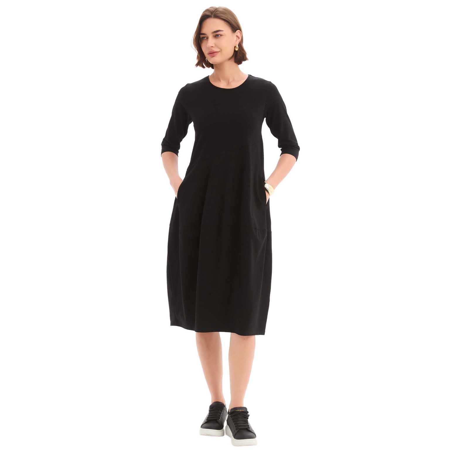 TIRELLI Diagonal Seam Winter Dress