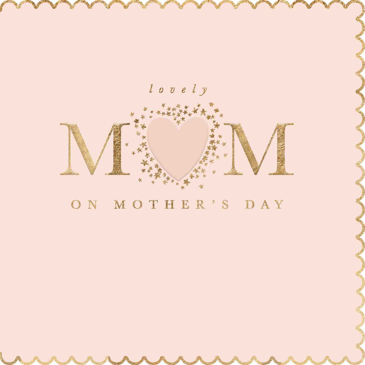 Image Gallery Lovely Mum Gold Emboss Mother's Day Card