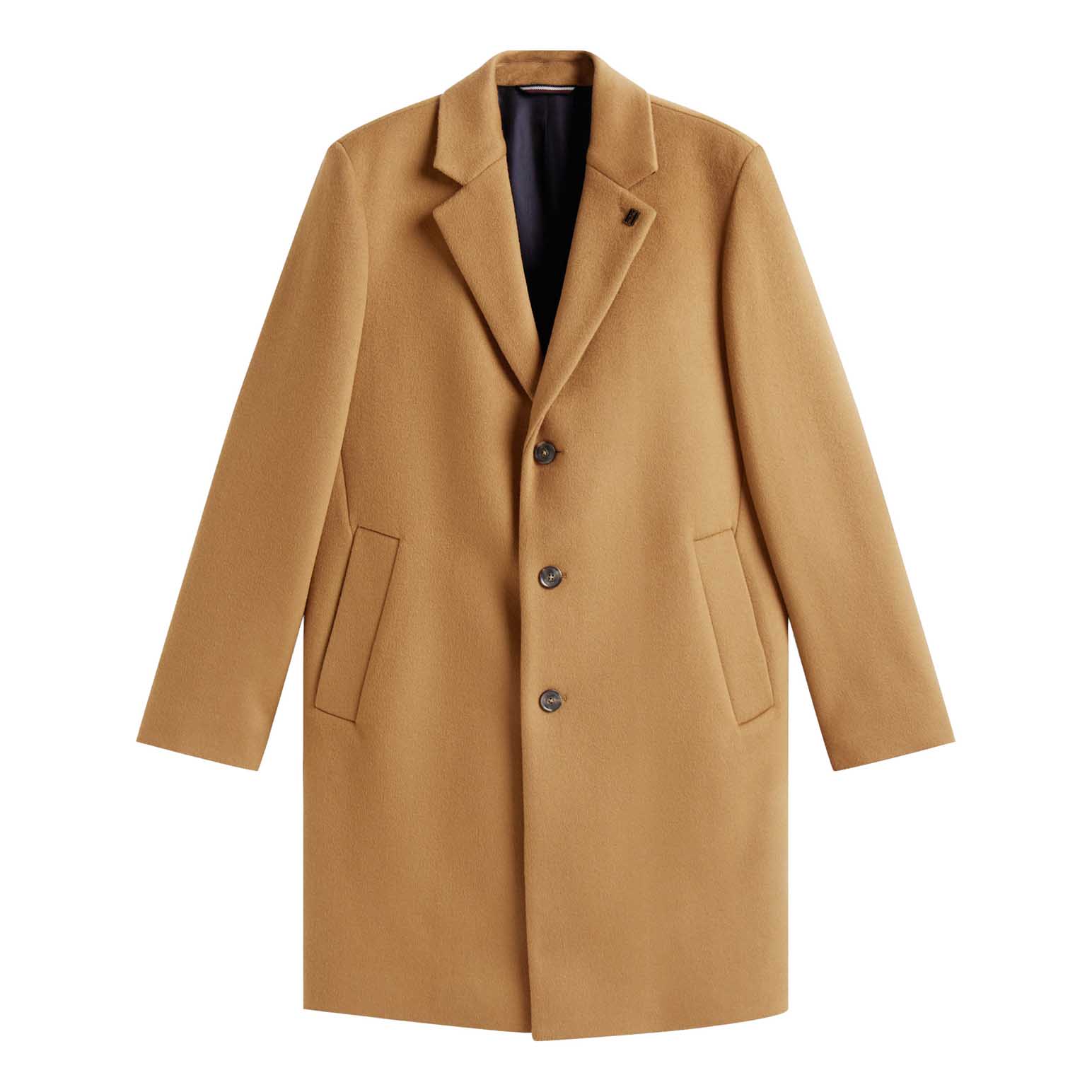 Tommy Hilfiger Smart Casual Wool Blend Single Breasted Coat