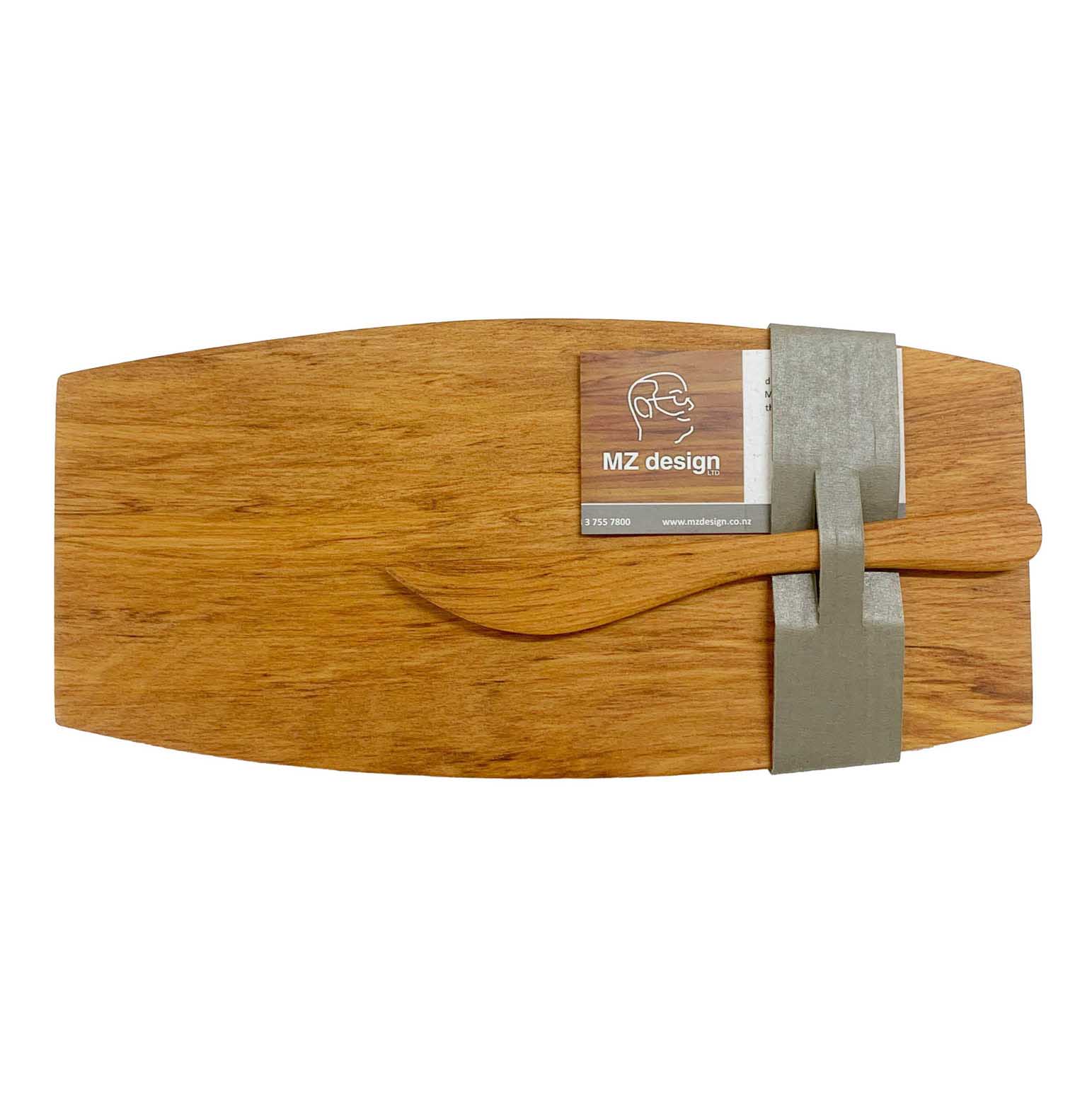 MZ Design Waka Pate Cheese Board With Knife Small - Rimu