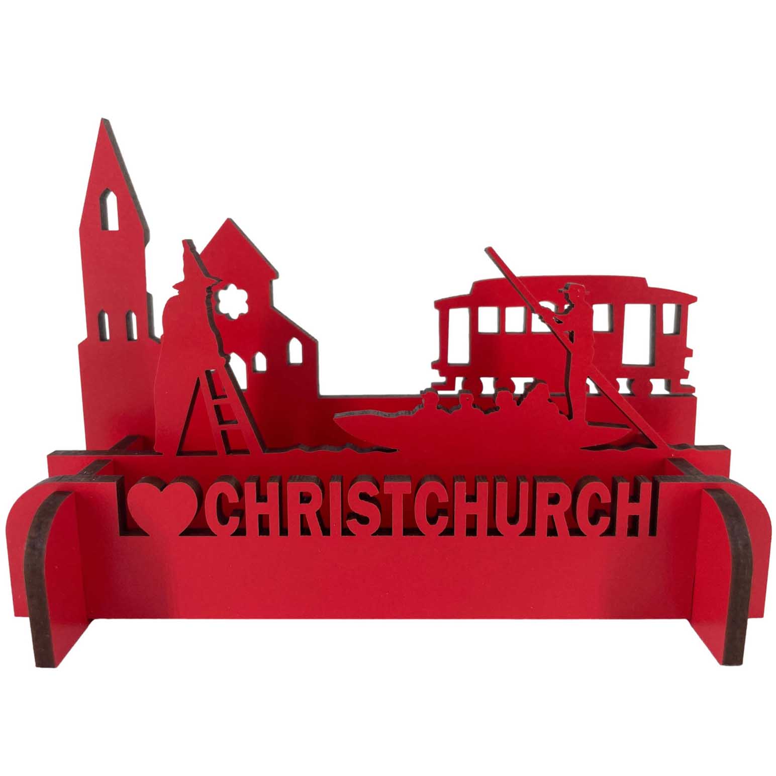 Abstract Designs A5 Flatpack Christchurch Scene Red
