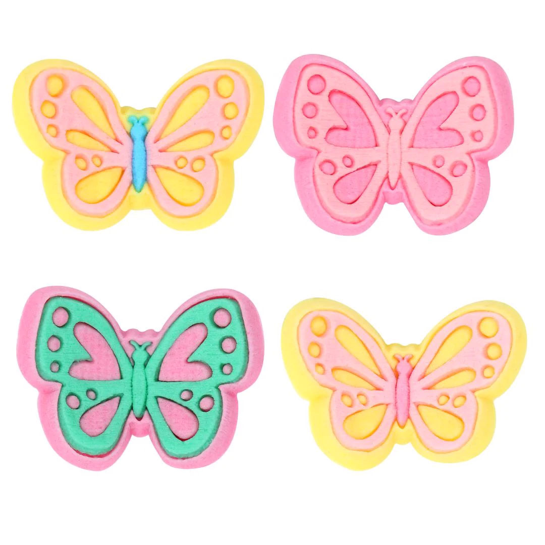 PME Edible Sugar Decorations - Butterflies Set Of 12
