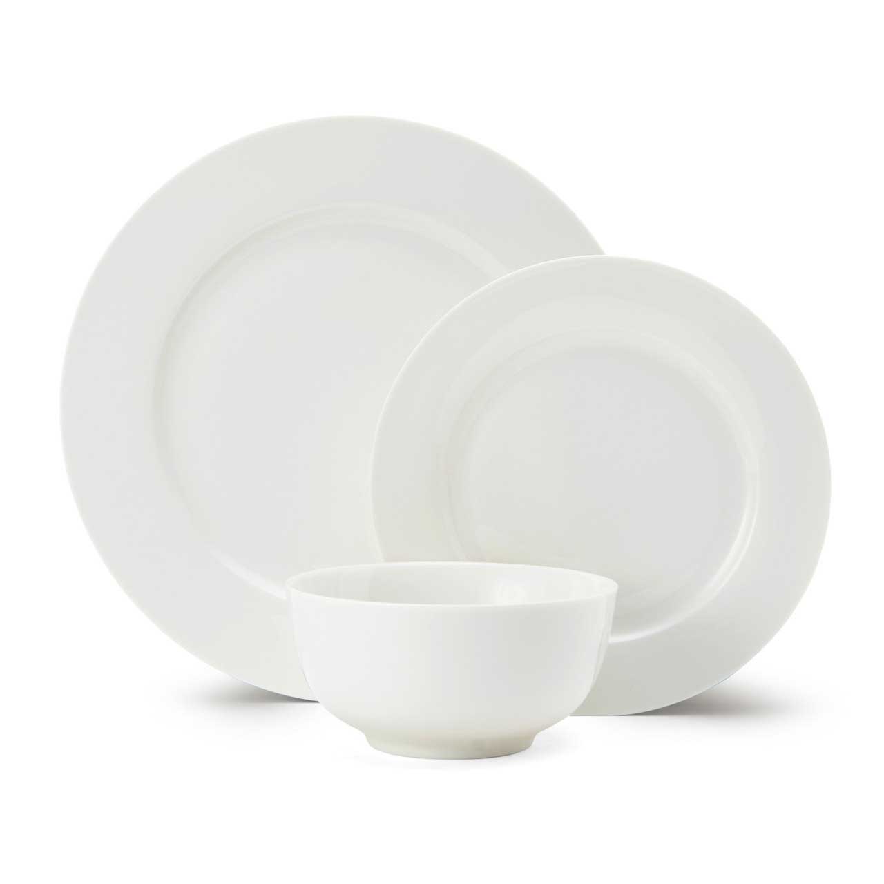 Mikasa Egret 12-Piece China Dinner Set - White