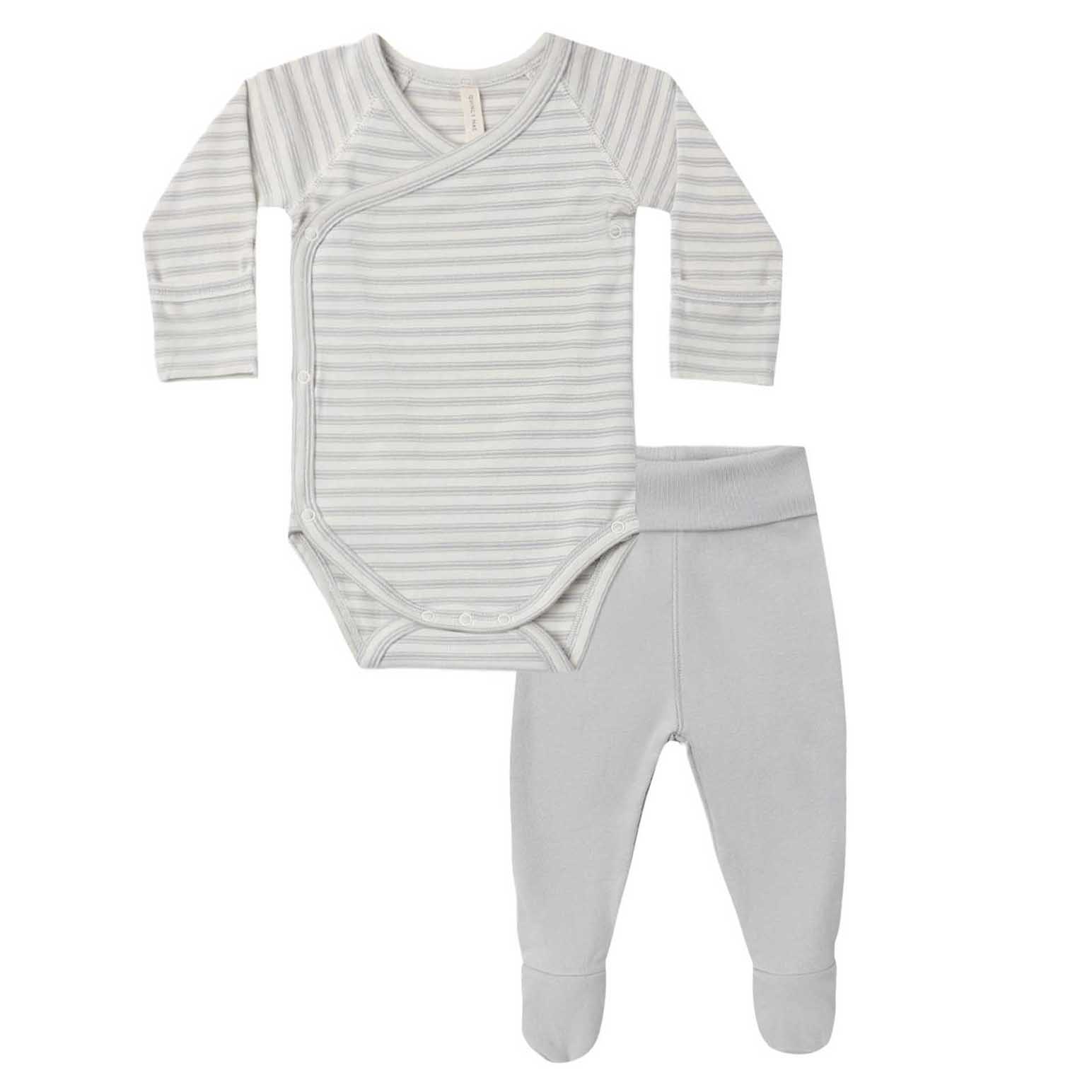 Quincy Mae Side Snap Bodysuit + Pant Set