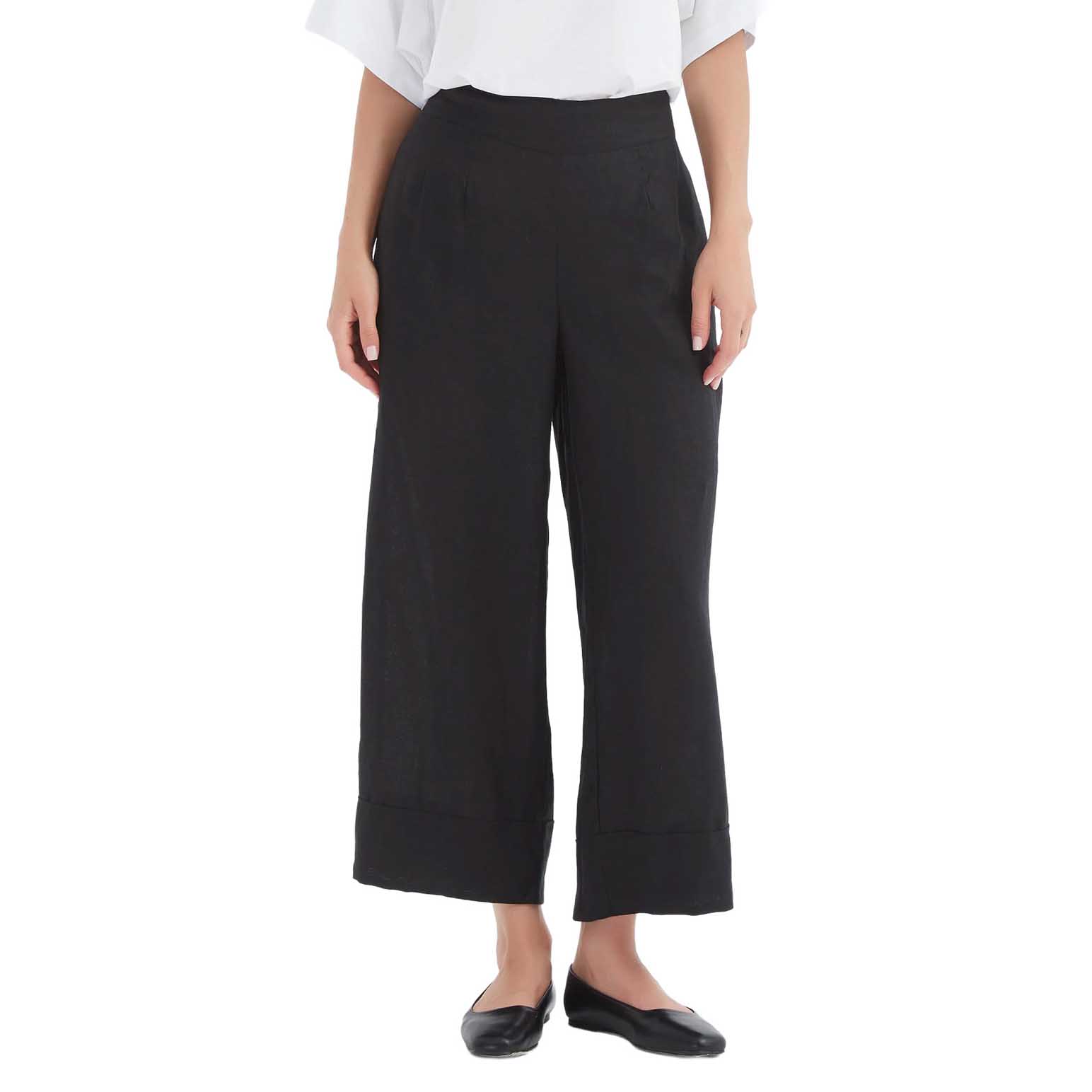 TIRELLI Wide Leg Linen Pant