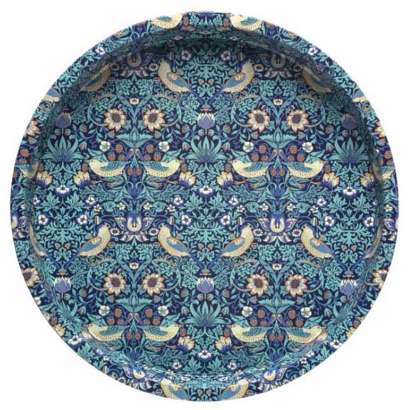 Arts & Crafts Deepwell Tin Tray Blue 300mm