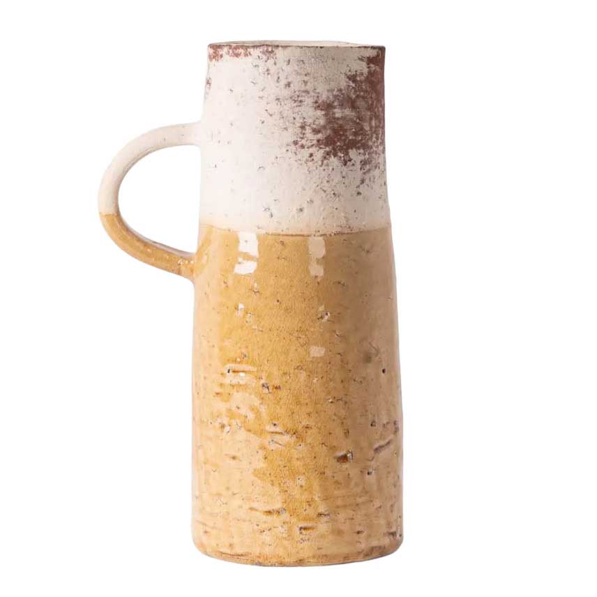 French Country Monte Terracotta Jug Mustard