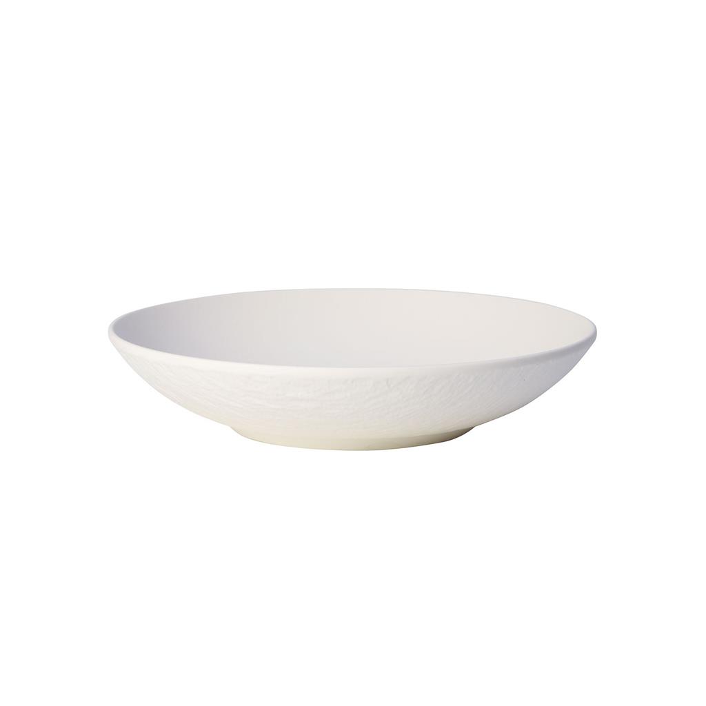 Villeroy & Boch Manufacture Rock Blanc Bowl Flat 24cm