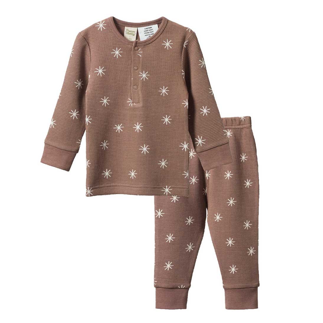 Nature Baby Long Sleeve Waffle Pyjama 2 Piece Set 3-5Y
