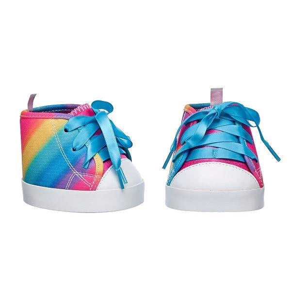 Build A Bear Shoes - Rainbow Hi-Tops