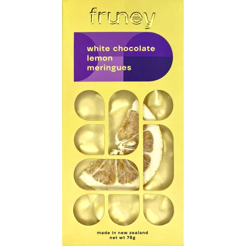 fruney White Chocolate & Lemon Meringue Bar 75g