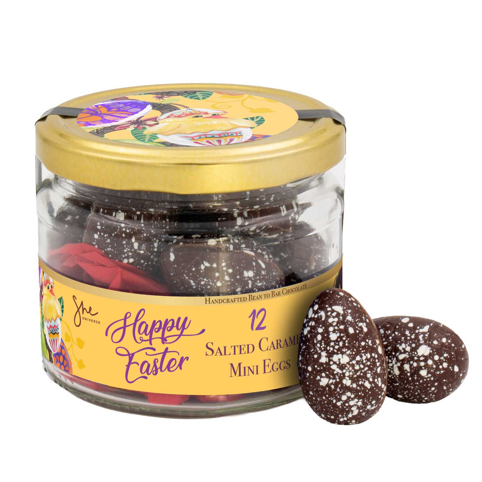 She Universe 12 Salted Caramel Mini Easter Eggs 144g