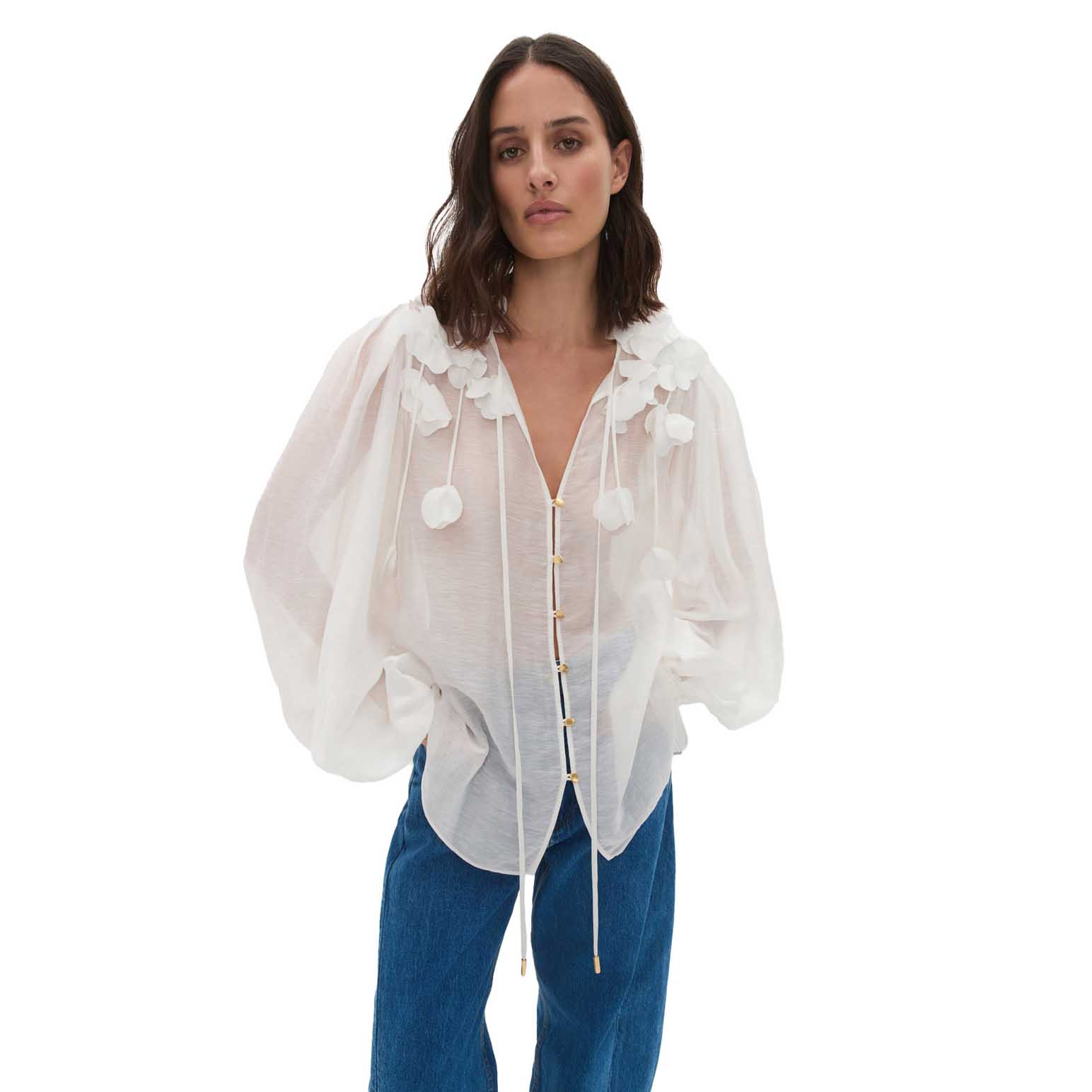 Aje Camille Flower Blouse
