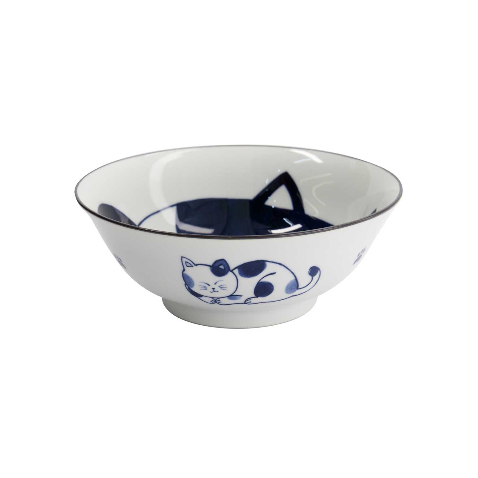 Tokyo Design Studio Kawaii Cat Neko Ramen Bowl 20x7.5cm