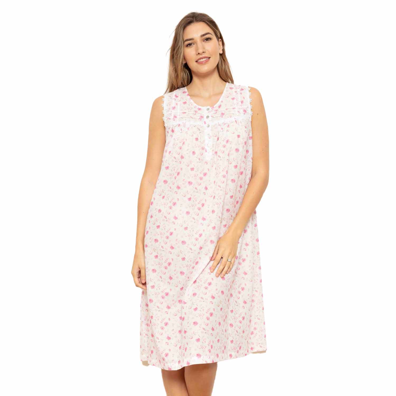 Cottonreal Mini Rose Sleeveless Nightdress