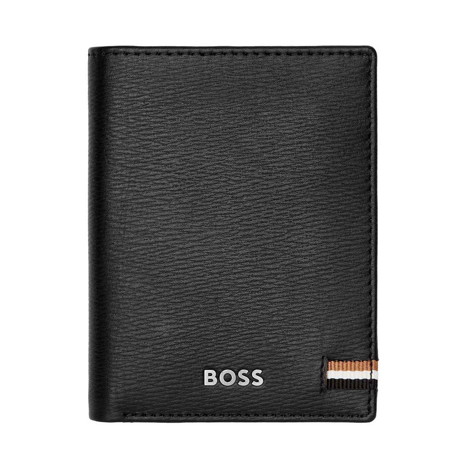 BOSS Folding Leather Card Holder Iconic