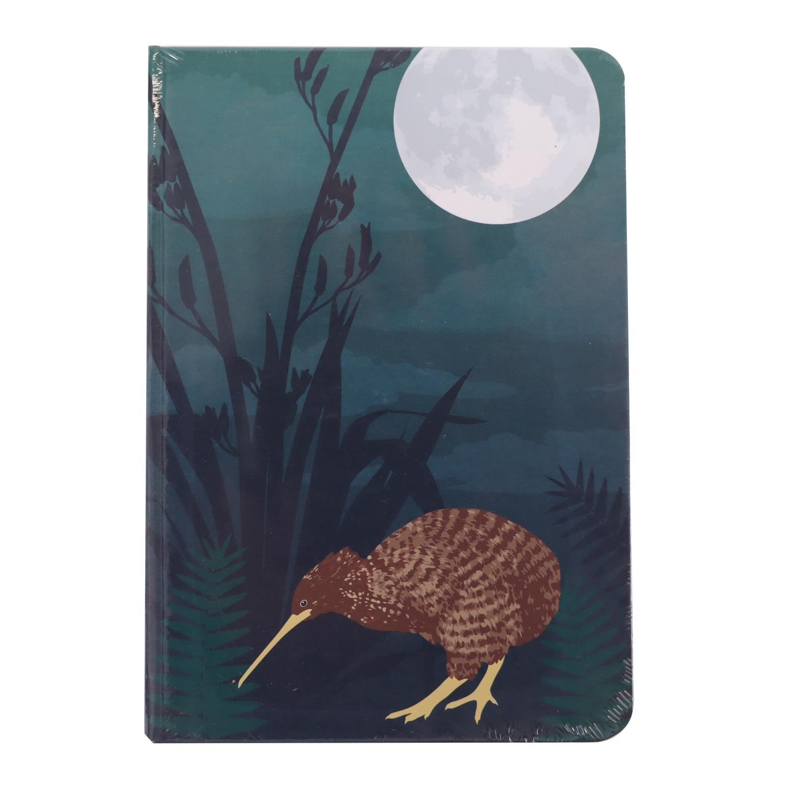 Kereru Design New Zealand Kiwi Moonlight A6 Notebook
