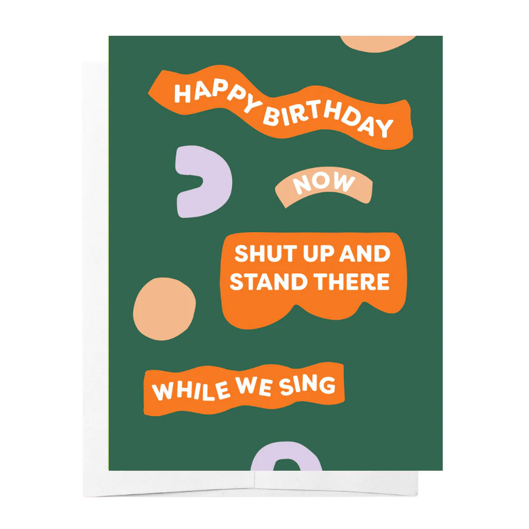 Bad on Paper Shut Up While We Sing Card