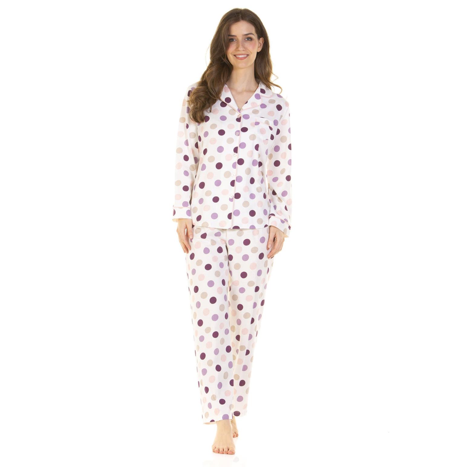 Sue Marks Misty Dots 100% Cotton Long Sleeve Pyjamas