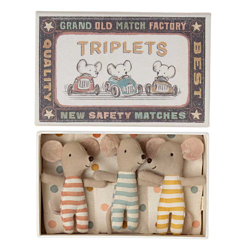 Maileg Triplets Baby Mice In Box