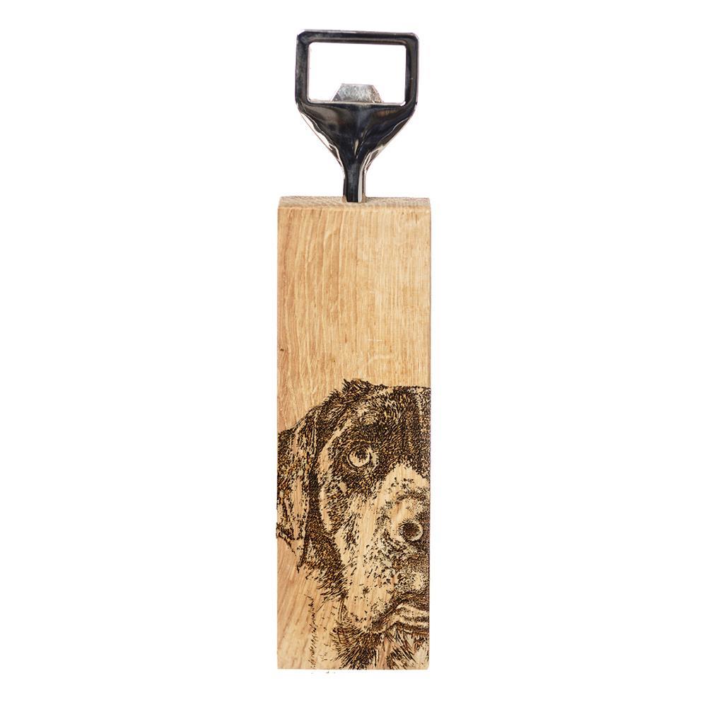 Selbrae House Oak Bottle Opener - Labrador