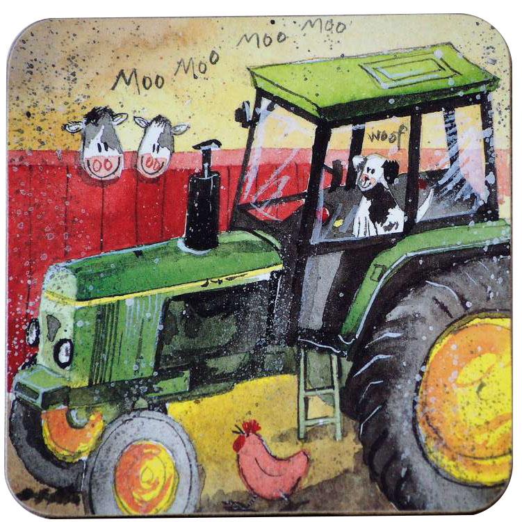 Alex Clark Green Tractor Coaster