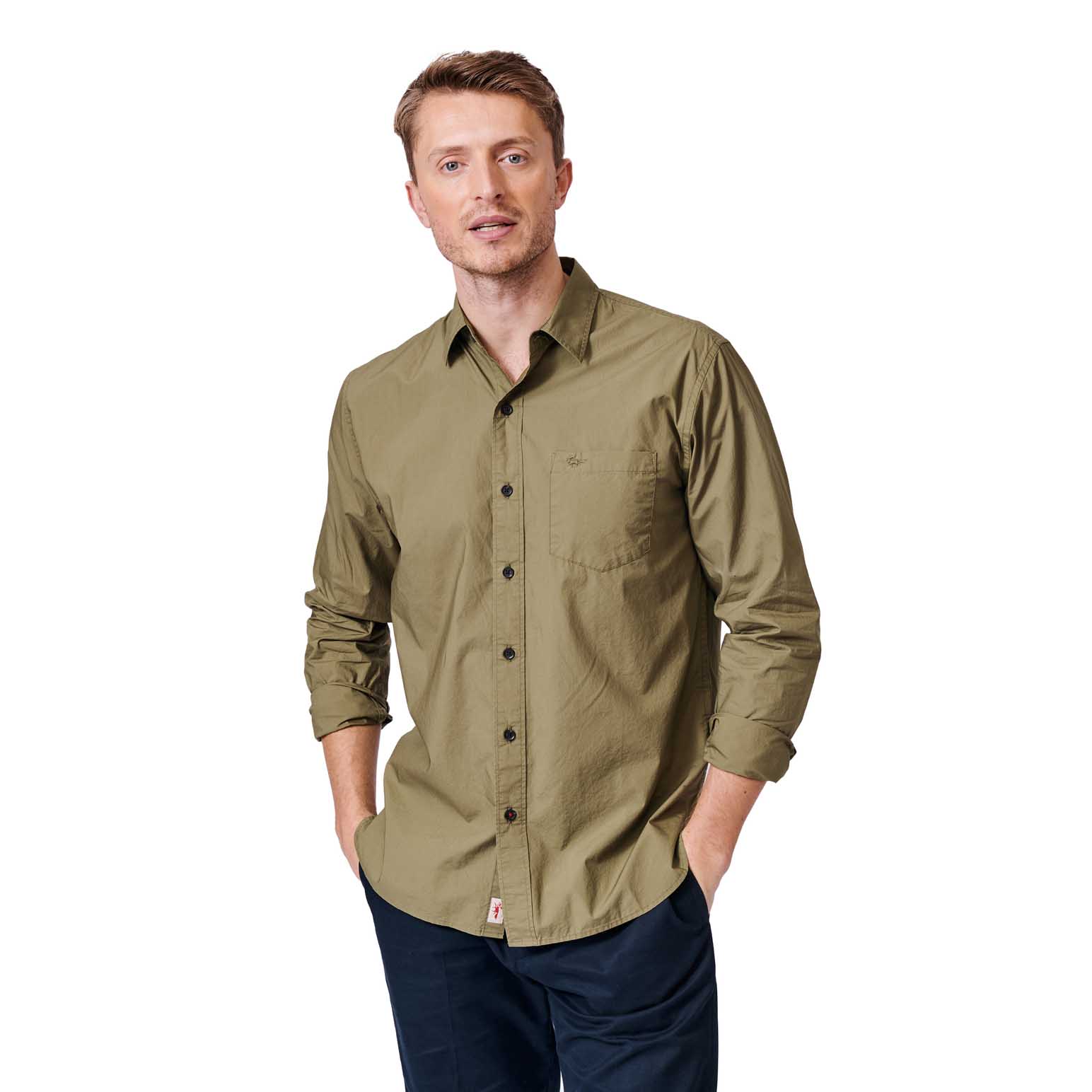 Aubin Gladstone Poplin Shirt