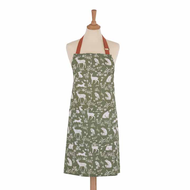 Ulster Weavers Forest Friends Sage Cotton Apron