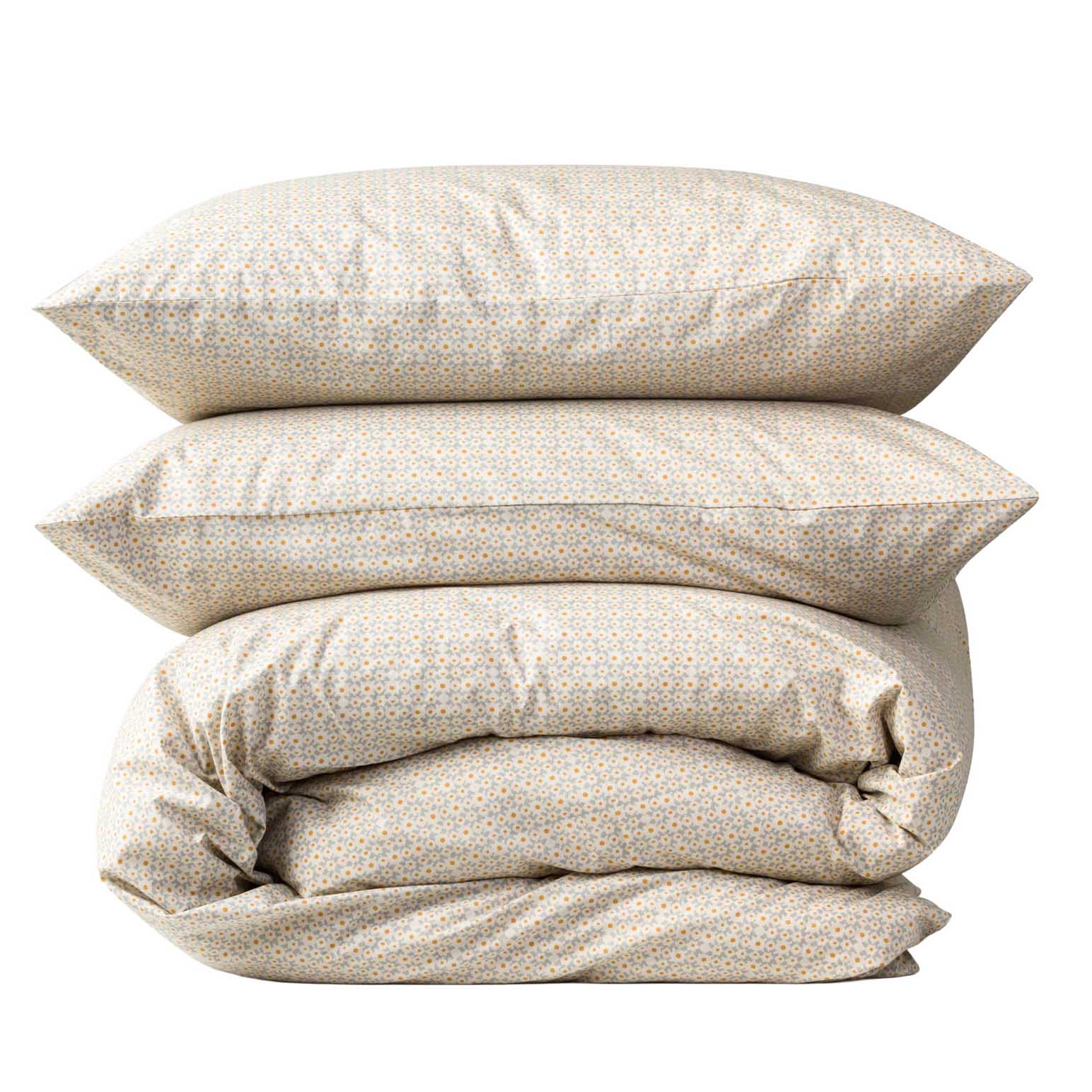 Citt&agrave; Porto Duvet Cover Cloud/Pumpkin Q 210x210cm