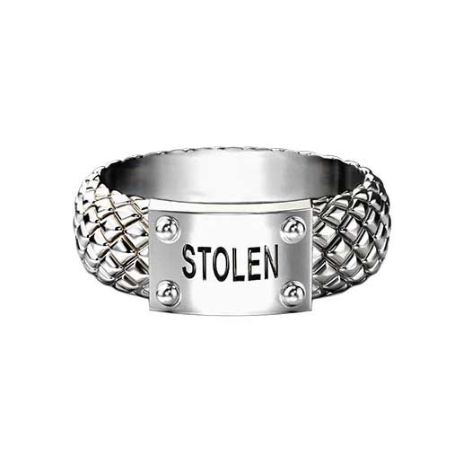 STOLEN GIRLFRIENDS CLUB スパイク リング シルバー925 Stolen Girlfriends Club Snake Band Slim Ring | Ballantynes