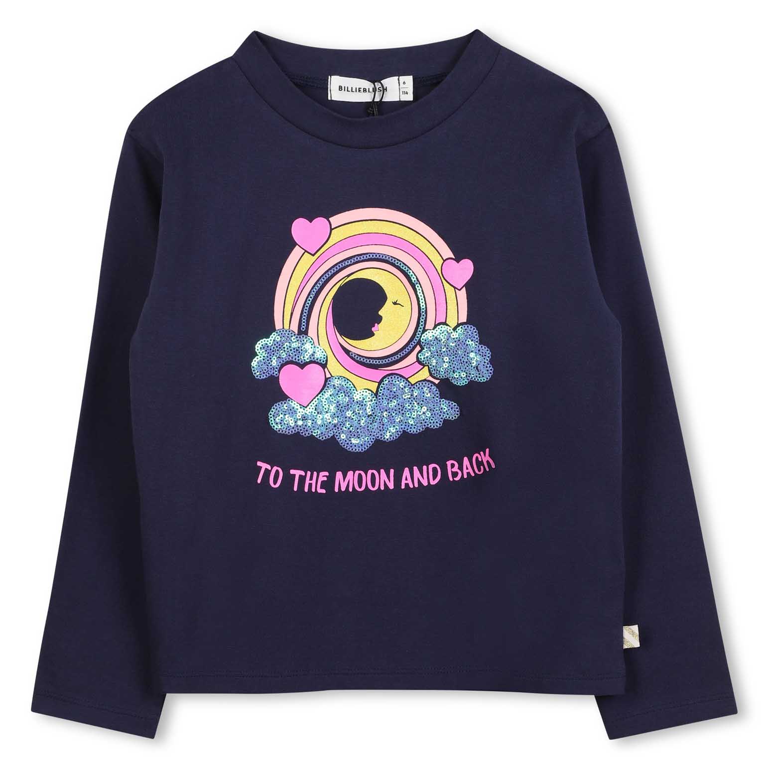Billieblush LS Sequin Ink Tee 3Y-6Y