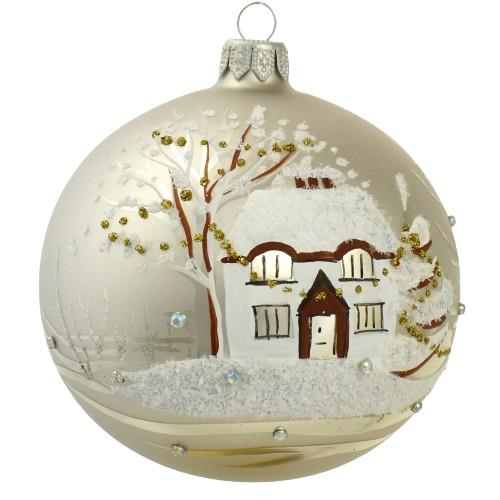 Szklo-Dekor White Ball W. Winter Scene