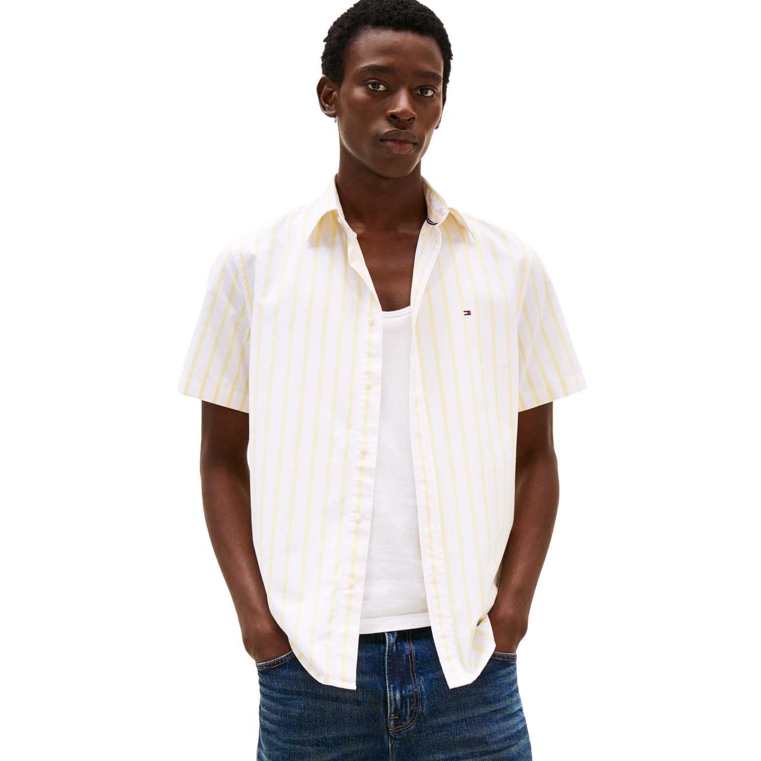 Tommy Hilfiger Regular Fit Short Sleeve Poplin Shirt