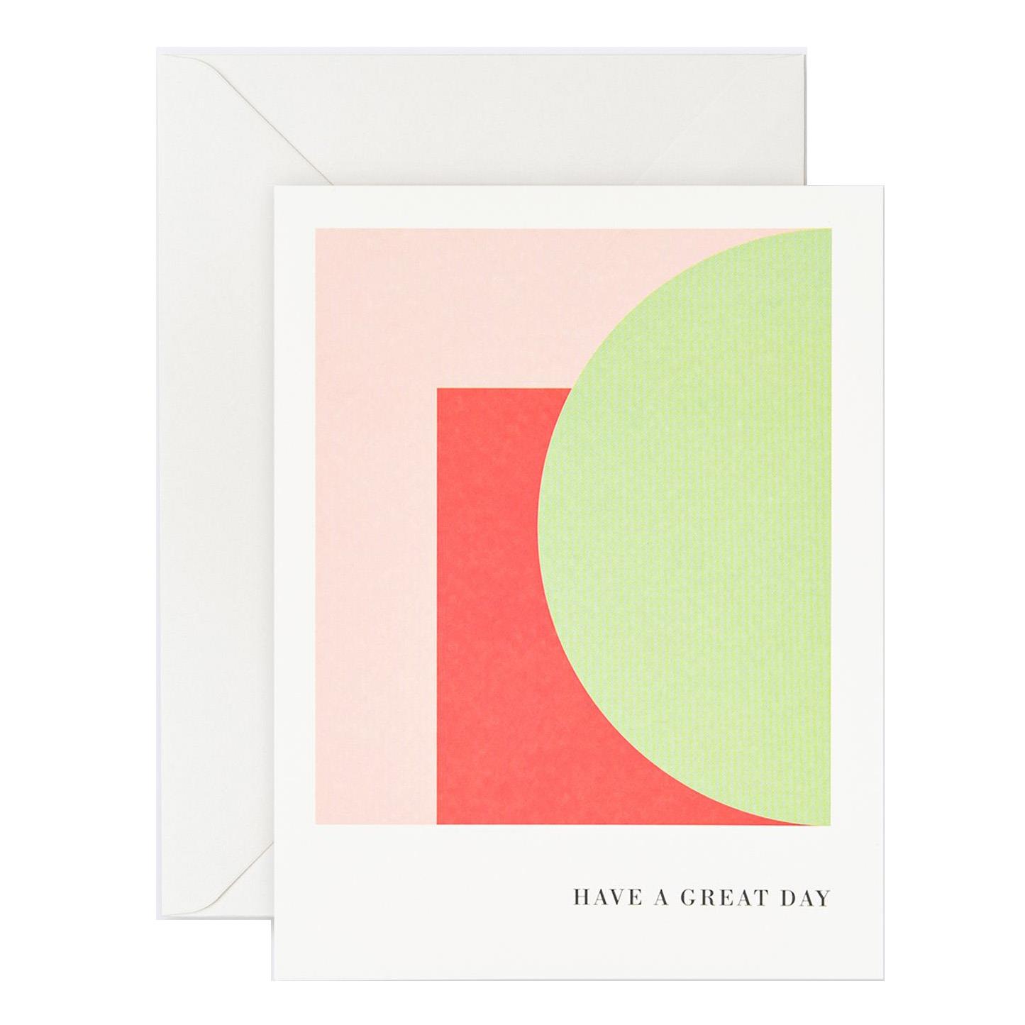Lettuce Have A Great Day Lime Circle Card