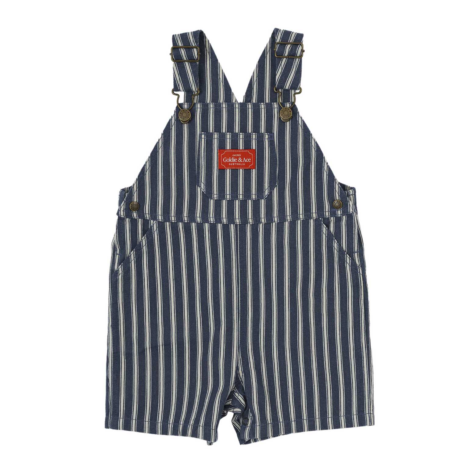 Goldie + Ace Railroad Stripe Burton Overalls 3-5Y