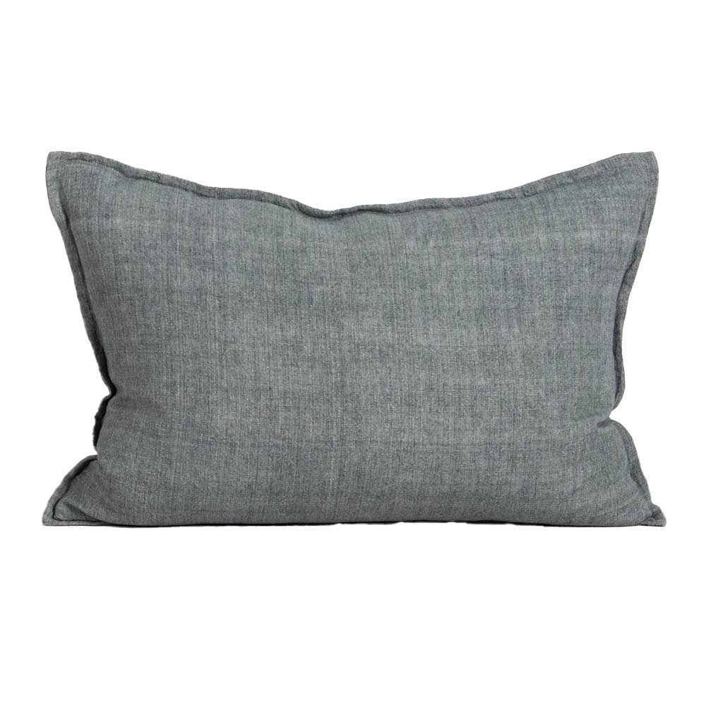 Baya Arcadia Cushion With Feather Inner - Steel 40x60cm