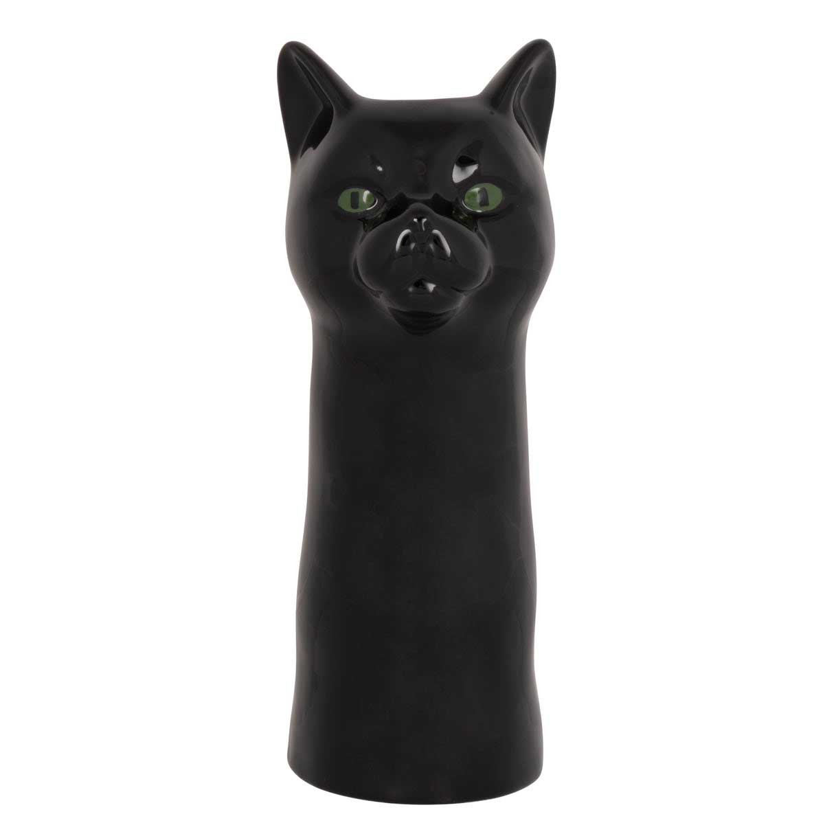 Emporium Asian Cat Vase - Black