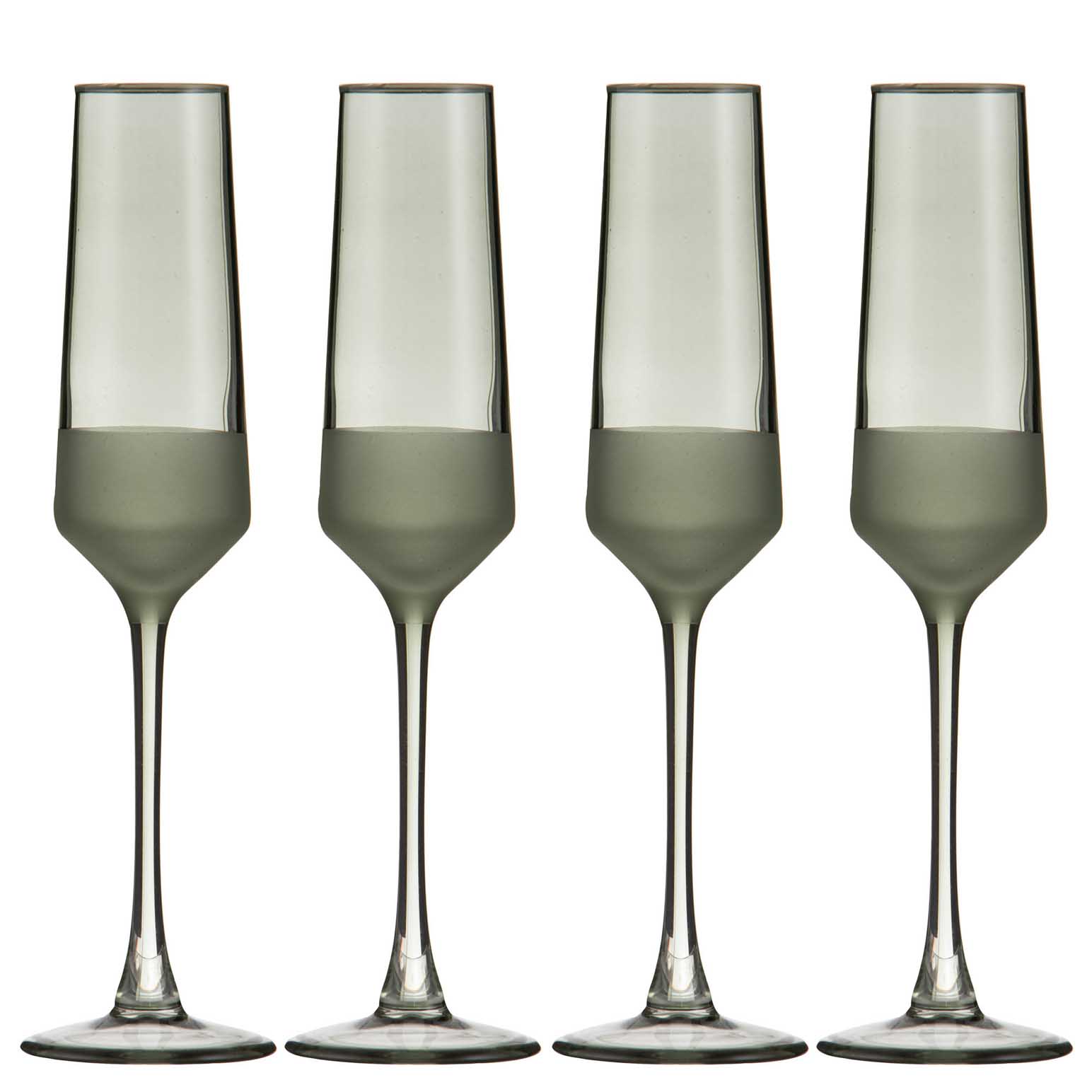 Ladelle Panama Moss 4Pk Champagne Glass