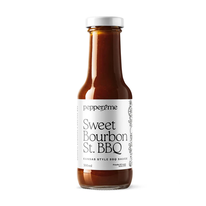 Pepper & Me Sweet Bourbon St. BBQ Kansas Style BBQ Sauce Jar 300ml