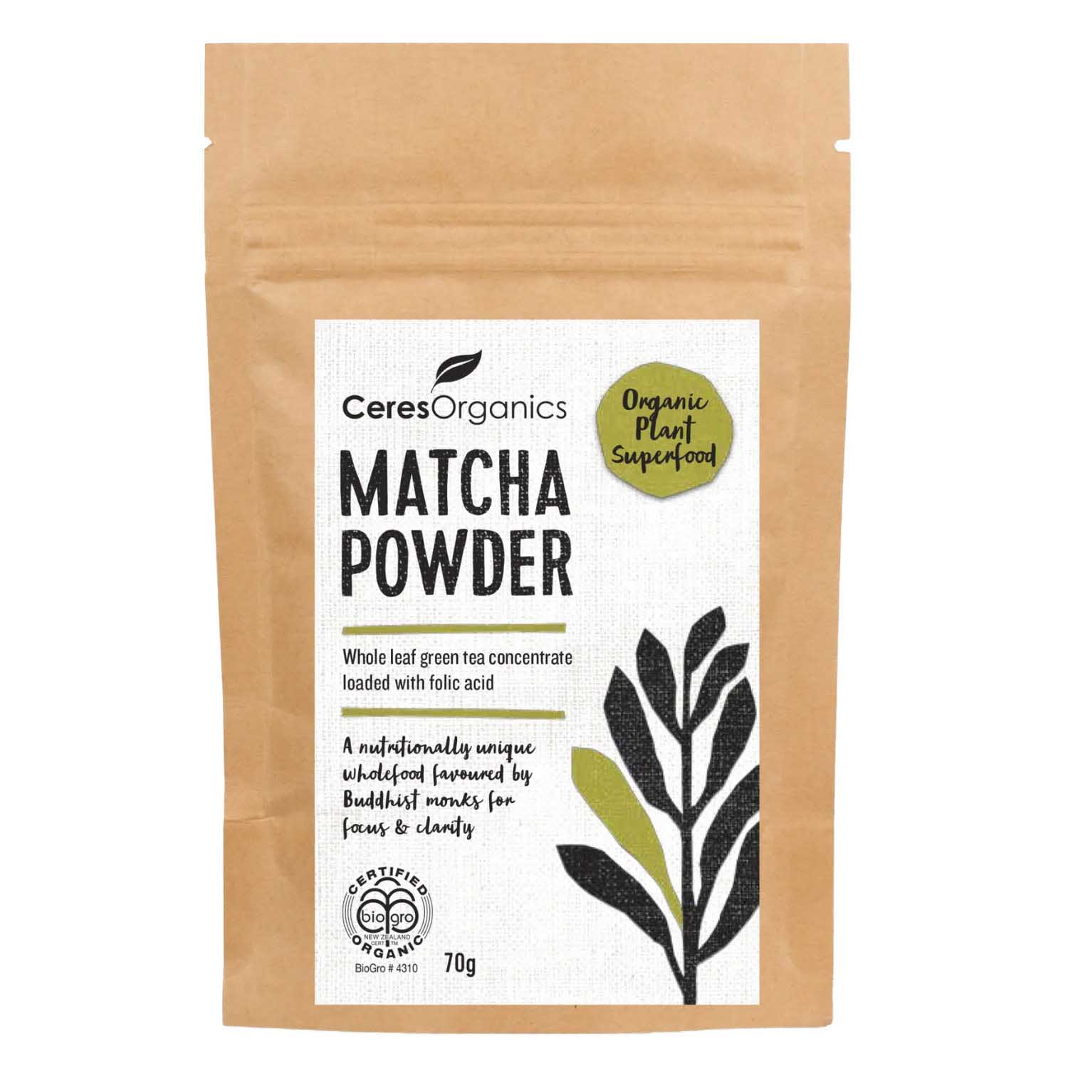 Ceres Organics Matcha Powder 70g