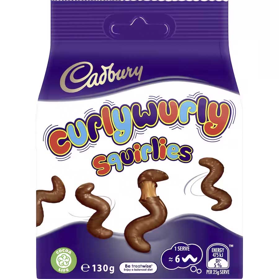 Cadbury Curly Wurly Squirlies Bites 130g