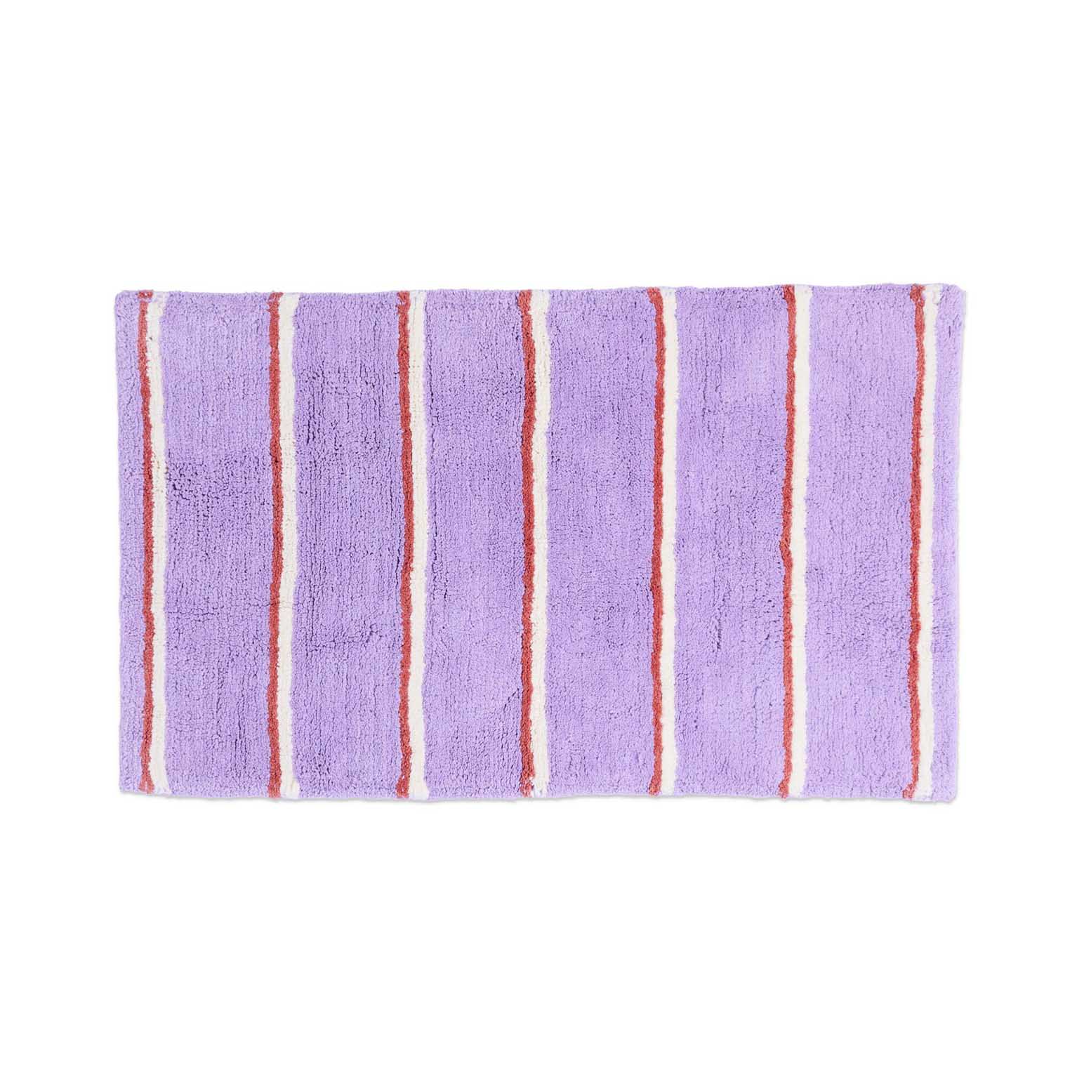 Kip&Co Lavender Field Stripe Bamboo Bath Mat