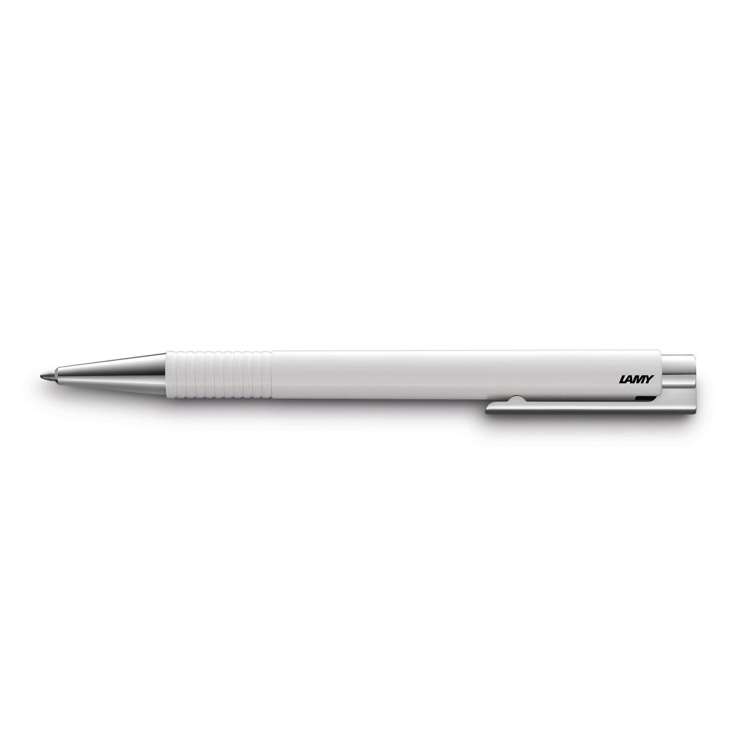 LAMY Logo Ballpoint Plastic With Metal Clip White