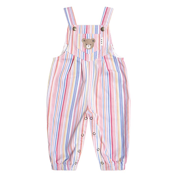 Huxbaby Pastel Stripe Overalls