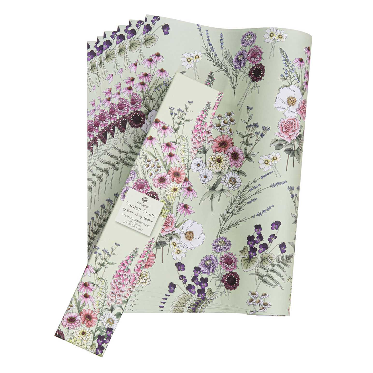 Ashdene Garden Grace 6Pk Lily Of The Valley Drawer Liner
