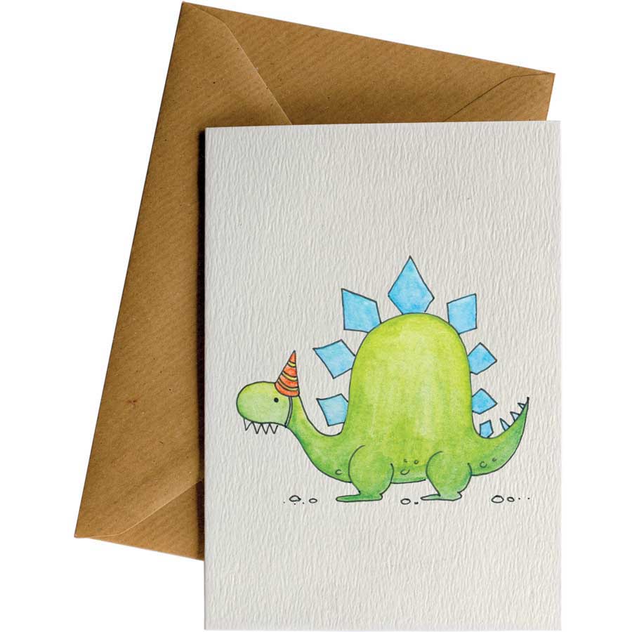 Little Difference Stegosaurus Hat Card